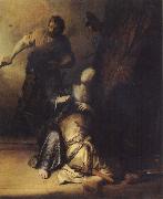 REMBRANDT Harmenszoon van Rijn Samson Betrayed by Delilah oil painting reproduction